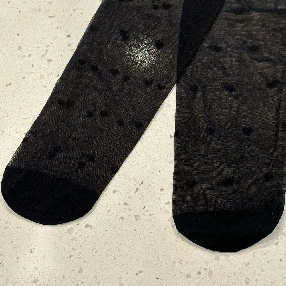 NEW SHEIN Black Hearts Stockings